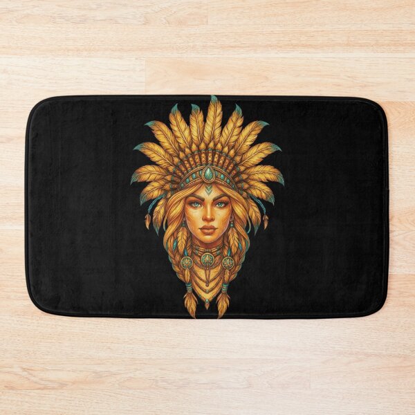 Item preview, Golden Tribal Empress: Sun-Kissed Feather Headdress designed and sold by Remix Vision.