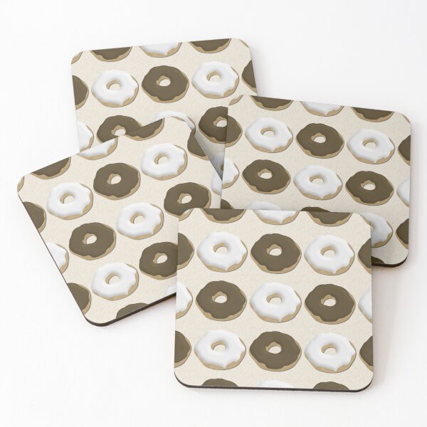 Item preview, Doughnuts - Chocolate and Vanilla Iced designed and sold by Angela Dow.