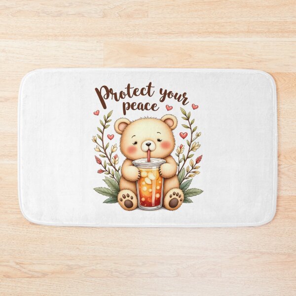 Item preview, Protect Your Peace Bear Sticker designed and sold by Kuky Studio.