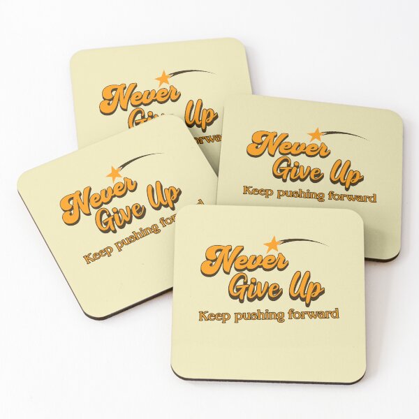 Item preview, Never Give Up — Keep Pushing Forward | Personal Growth & Inspiration designed and sold by HopeFilled Ink.