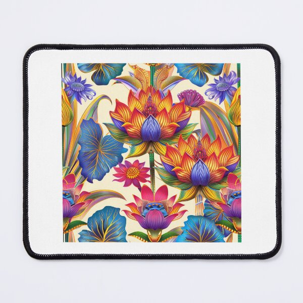 Item preview, Colorful Lotus Flower Pattern  designed and sold by ChloeDesigns401.