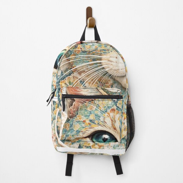 Item preview, Floral Mandala Cat with Stunning Green Eyes Art designed and sold by Hafcishop.