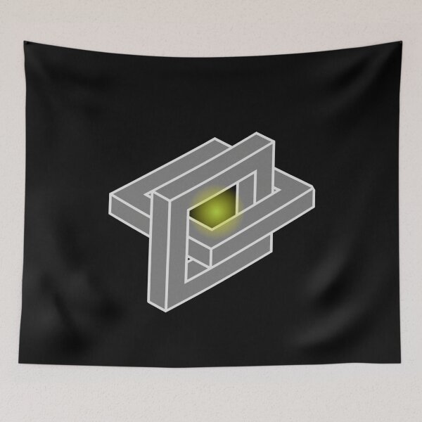 Item preview, Forever Connected – Connected Geometric Squares with Light of Unity designed and sold by Aquarius-club.