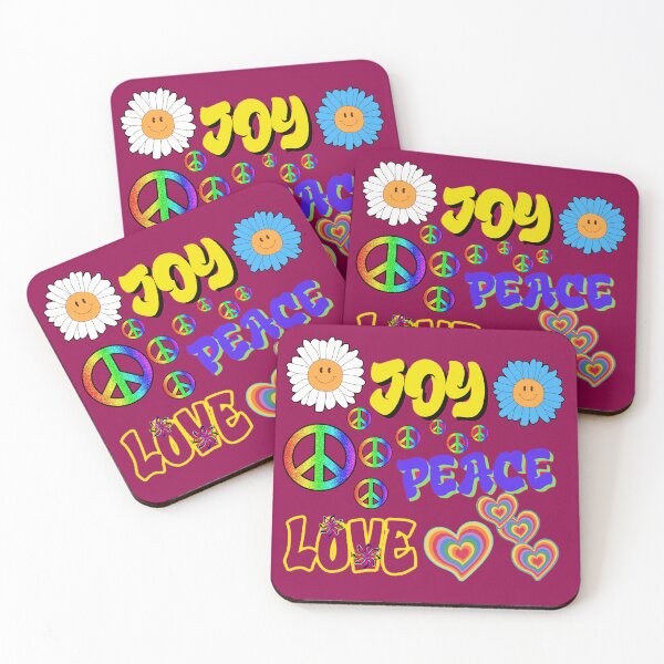 Item preview, Joy Peace Love Reto Hippie Peace Sign designed and sold by Lovemountain.