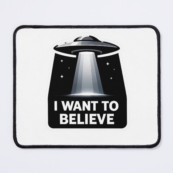 Item preview, I Want To Believe UFO Retro Space designed and sold by Barkybond.