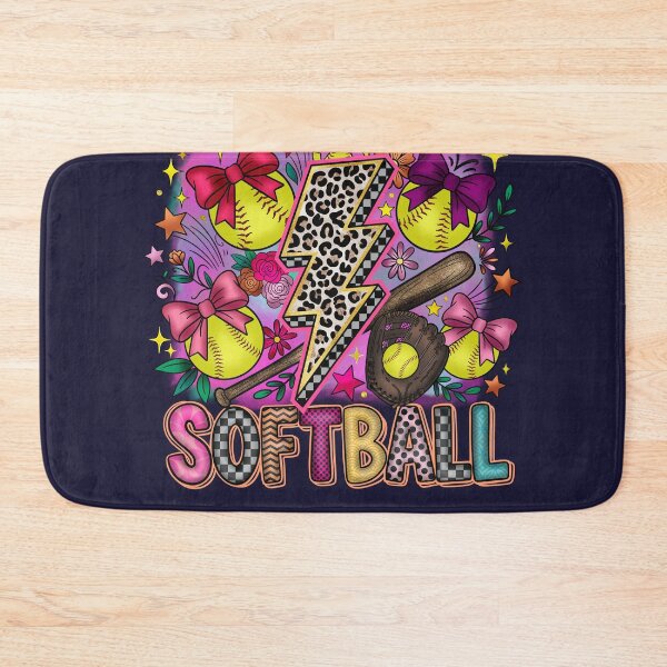 Item preview, Softball Leopard Lightning Bolt — Bows, Glitter & Game Day Vibes designed and sold by therealkbyers.