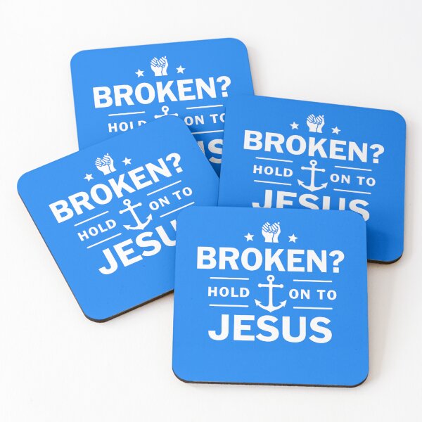 Item preview, Broken? Hold on to Jesus | Faith & Reflection designed and sold by HopeFilled Ink.