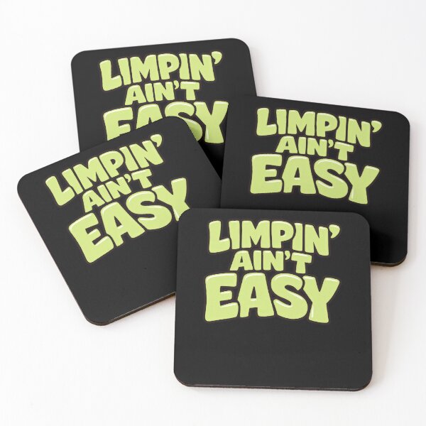 Item preview, Limpin Aint Easy Funny Groovy Retro Sarcastic Quote designed and sold by elderberry.
