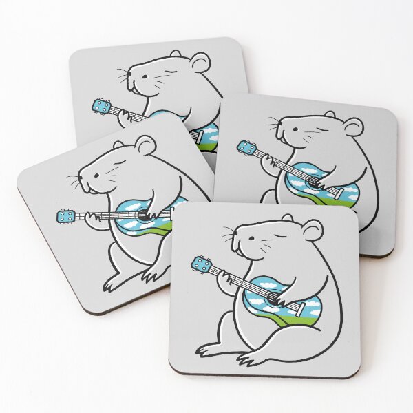 Item preview, Capybara Playing Guitar designed and sold by Wlaurence.