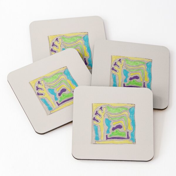 Item preview, Organic Color Flow - Abstract Hand-Drawn Composition designed and sold by Giok90Zone.