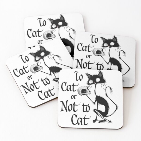 Item preview, Black cat holding a skull Hamlet Parody designed and sold by BluedarkArt.
