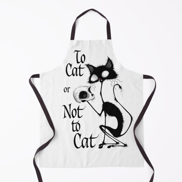 Item preview, Black cat holding a skull Hamlet Parody designed and sold by BluedarkArt.
