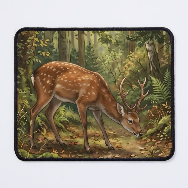 Item preview, Sika Deer - Japanese Spotted Stag Forest Wildlife designed and sold by RubisLeaf.