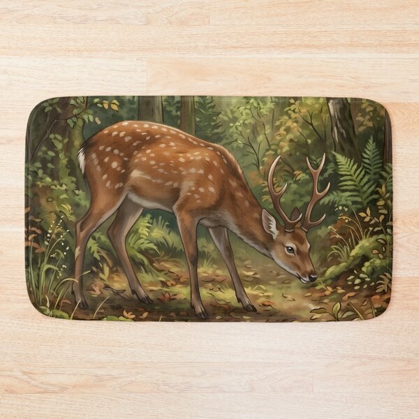 Item preview, Sika Deer - Japanese Spotted Stag Forest Wildlife designed and sold by RubisLeaf.