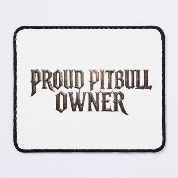Item preview,  Proud Pitbull Owner gothic print designed and sold by My Pitbull Place.