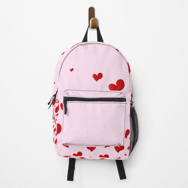 Item preview, Red Hearts Pattern on Light Pink Background designed and sold by Jam Dream.
