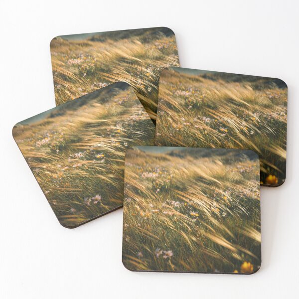 Item preview, Wind Swept Meadow Art Print, Soft Grass Landscape, Golden Field Aesthetic, Nature Calm Wall Art designed and sold by CosmicAnomaly.