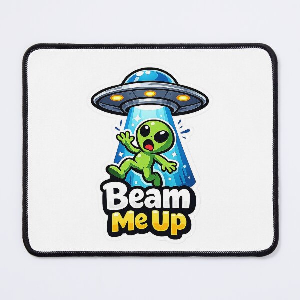 Item preview, Beam Me Up Alien UFO designed and sold by Barkybond.
