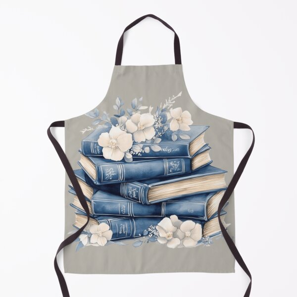 Item preview, Vintage Denim Spring Flowers and Books designed and sold by Lovemountain.
