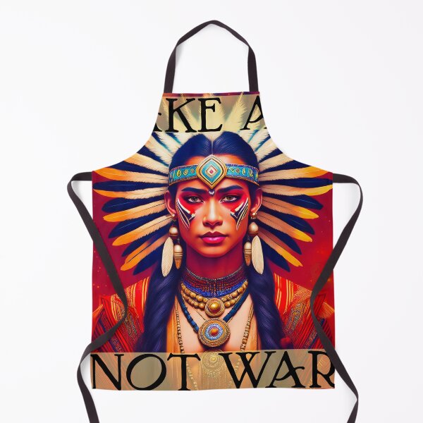 Item preview, Make Art Not War Modern Tribal Potrait Protest Art Poster designed and sold by thelivingrp.