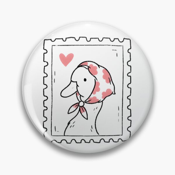 Item preview, Cute Duck with Headscarf Postage Stamp Art designed and sold by Ari's Gallery.