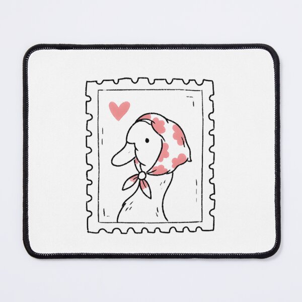 Item preview, Cute Duck with Headscarf Postage Stamp Art designed and sold by Ari's Gallery.