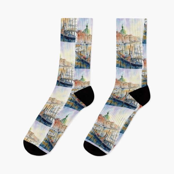 Item preview, Venice Grand Canal and Santa Maria della Salute Watercolor designed and sold by caracatita75.