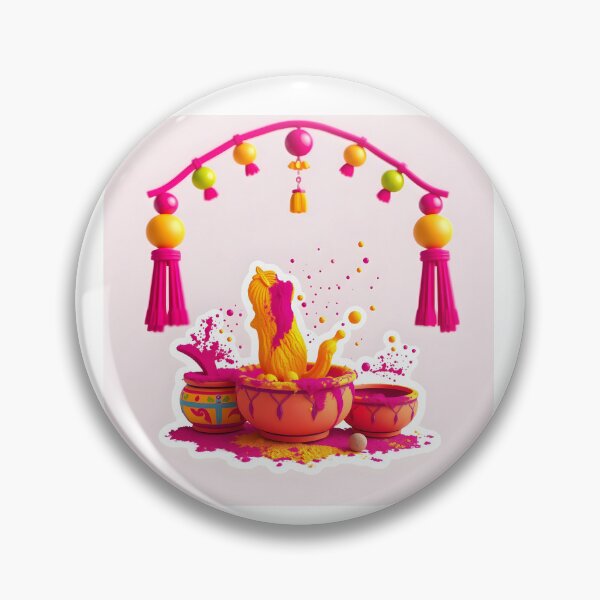 Item preview, Holi Powder Bowl Sticker designed and sold by Teewave-Ashish.