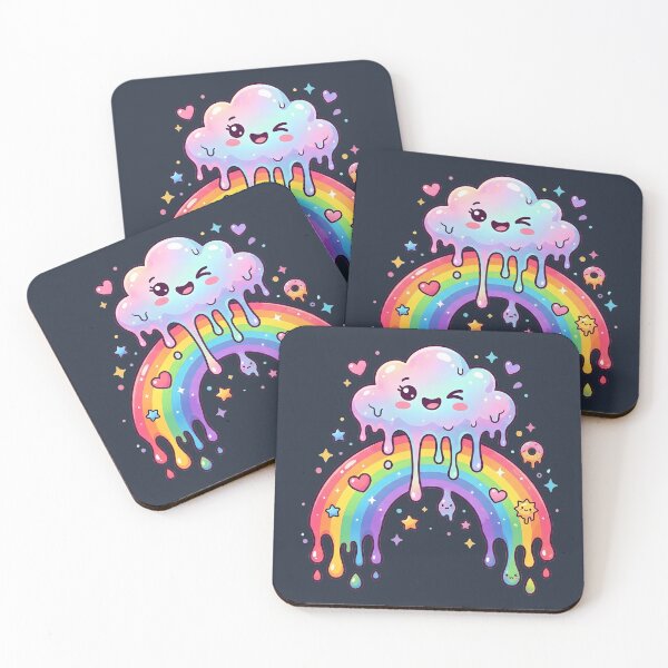 Item preview, Melting Rainbow Cloud Kawaii designed and sold by LMDIGITAL6.