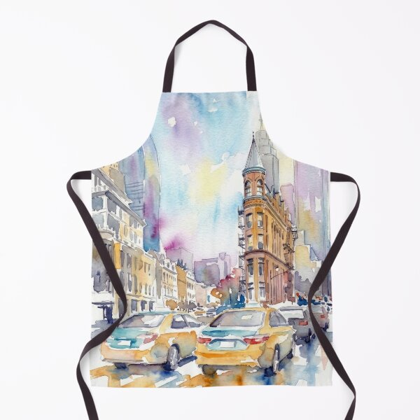 Item preview, Toronto Heavy Traffic Near Gooderham Building Watercolor designed and sold by caracatita75.