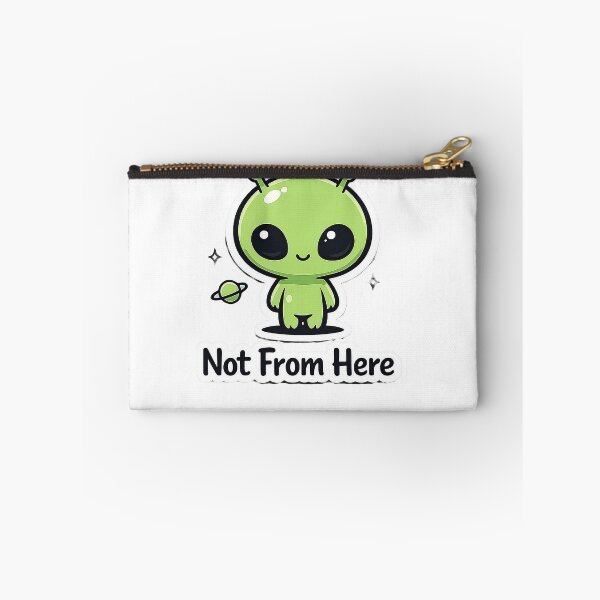 Item preview, Cute Alien Not From Here Sticker designed and sold by Barkybond.