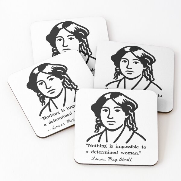 Item preview, Louisa May Alcott Portrait and Quote designed and sold by Unhinged Heather.