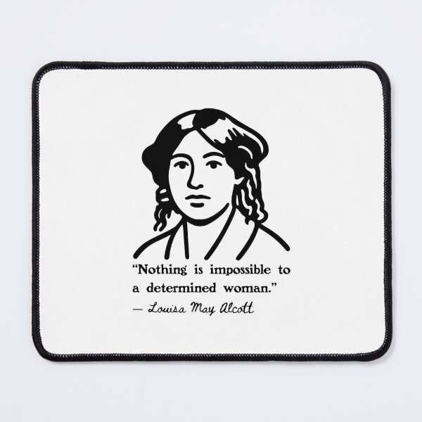 Item preview, Louisa May Alcott Portrait and Quote designed and sold by Unhinged Heather.