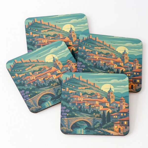 Item preview, Albarracín Spain Vintage Travel Art designed and sold by MatthewHeights.