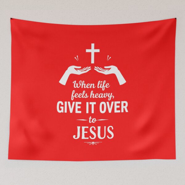 Item preview, When Life Feels Heavy — Give It Over to Jesus | Faith & Reflection designed and sold by HopeFilled Ink.
