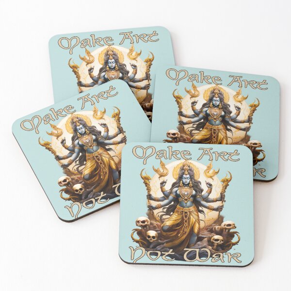 Item preview, Make Art Not War Golden Shiva Design designed and sold by thelivingrp.