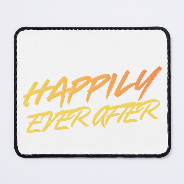 Item preview, Golden Gradient Brush Calligraphy "Happily Ever After" Design designed and sold by VibranPalette.