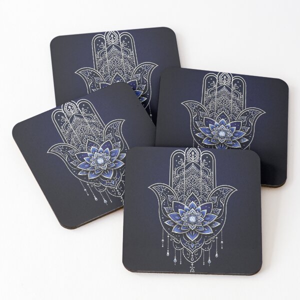 Item preview, Hamsa Hand Mandala Lotus Spiritual Protection Design designed and sold by Gold Turtle  Lina.