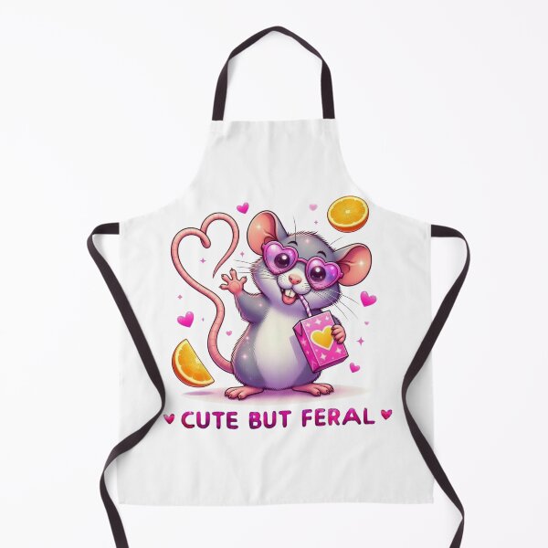Item preview, Cute But Feral Rat Pink Heart Sunglasses Juice Box Kawaii designed and sold by Hinata04.