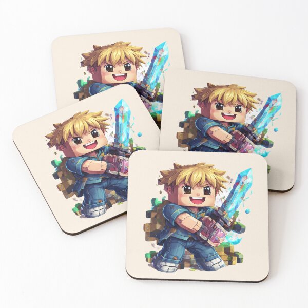 Item preview, Block World Legend Kid | Pixel Game Meme Avatar | Funny Roblox Style Gaming Sticker designed and sold by VectorJoy.