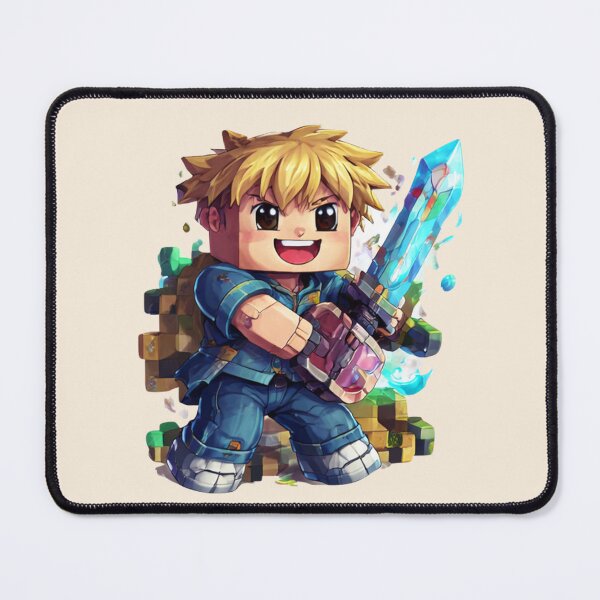 Item preview, Block World Legend Kid | Pixel Game Meme Avatar | Funny Roblox Style Gaming Sticker designed and sold by VectorJoy.
