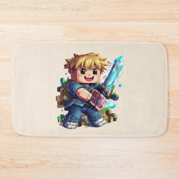 Item preview, Block World Legend Kid | Pixel Game Meme Avatar | Funny Roblox Style Gaming Sticker designed and sold by VectorJoy.