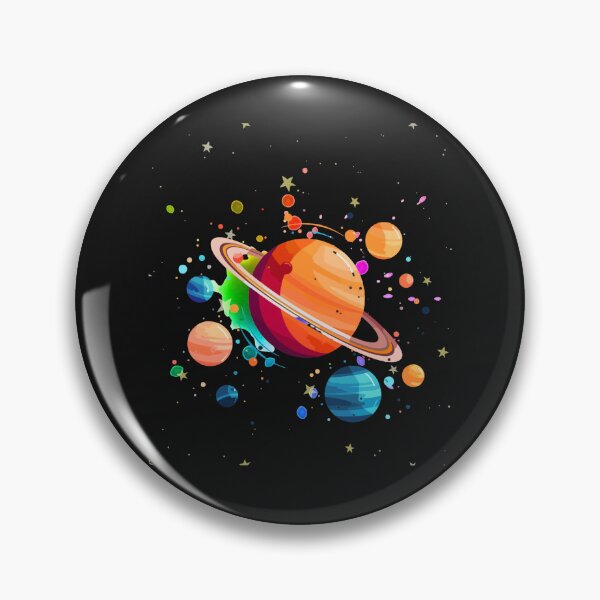 Item preview, Colorful Cosmic Chaos – Playful Galaxy Planets and Stars Space Illustration designed and sold by Aquarius-club.