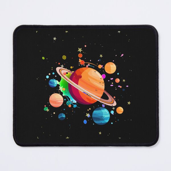 Item preview, Colorful Cosmic Chaos – Playful Galaxy Planets and Stars Space Illustration designed and sold by Aquarius-club.
