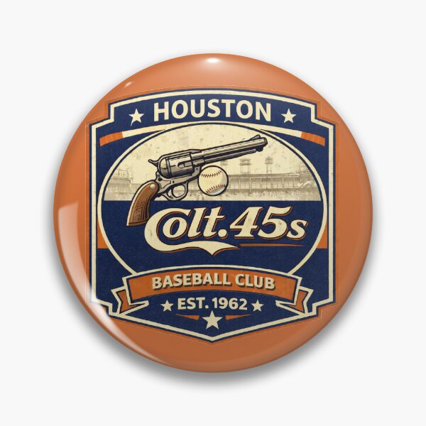 Item preview, Defunct - Houston Colt .45s Vintage Baseball Club 1962 Retro Western Badge Shirt designed and sold by GhostDawgs.