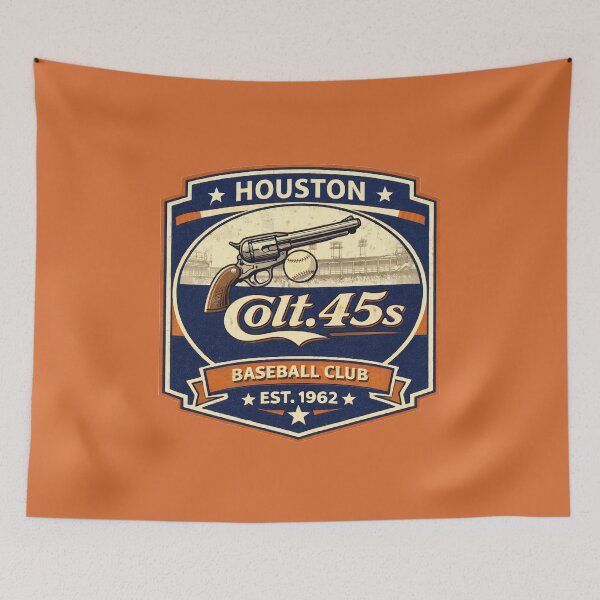 Item preview, Defunct - Houston Colt .45s Vintage Baseball Club 1962 Retro Western Badge Shirt designed and sold by GhostDawgs.