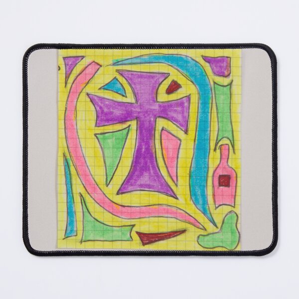 Item preview, Purple Cross Abstraction - Organic Color Flow designed and sold by Giok90Zone.