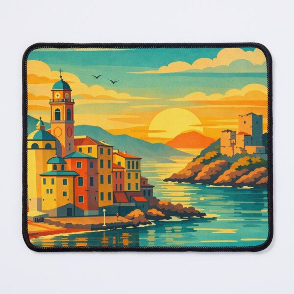 Item preview, Camogli Italy Vintage Travel Art designed and sold by MatthewHeights.