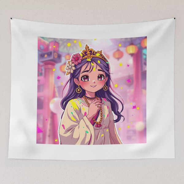 Item preview, Holi Cartoon Character Sticker designed and sold by Teewave-Ashish.