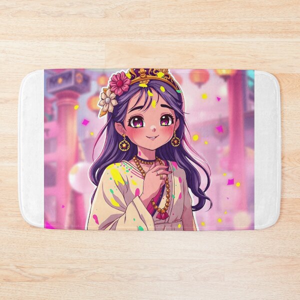 Item preview, Holi Cartoon Character Sticker designed and sold by Teewave-Ashish.